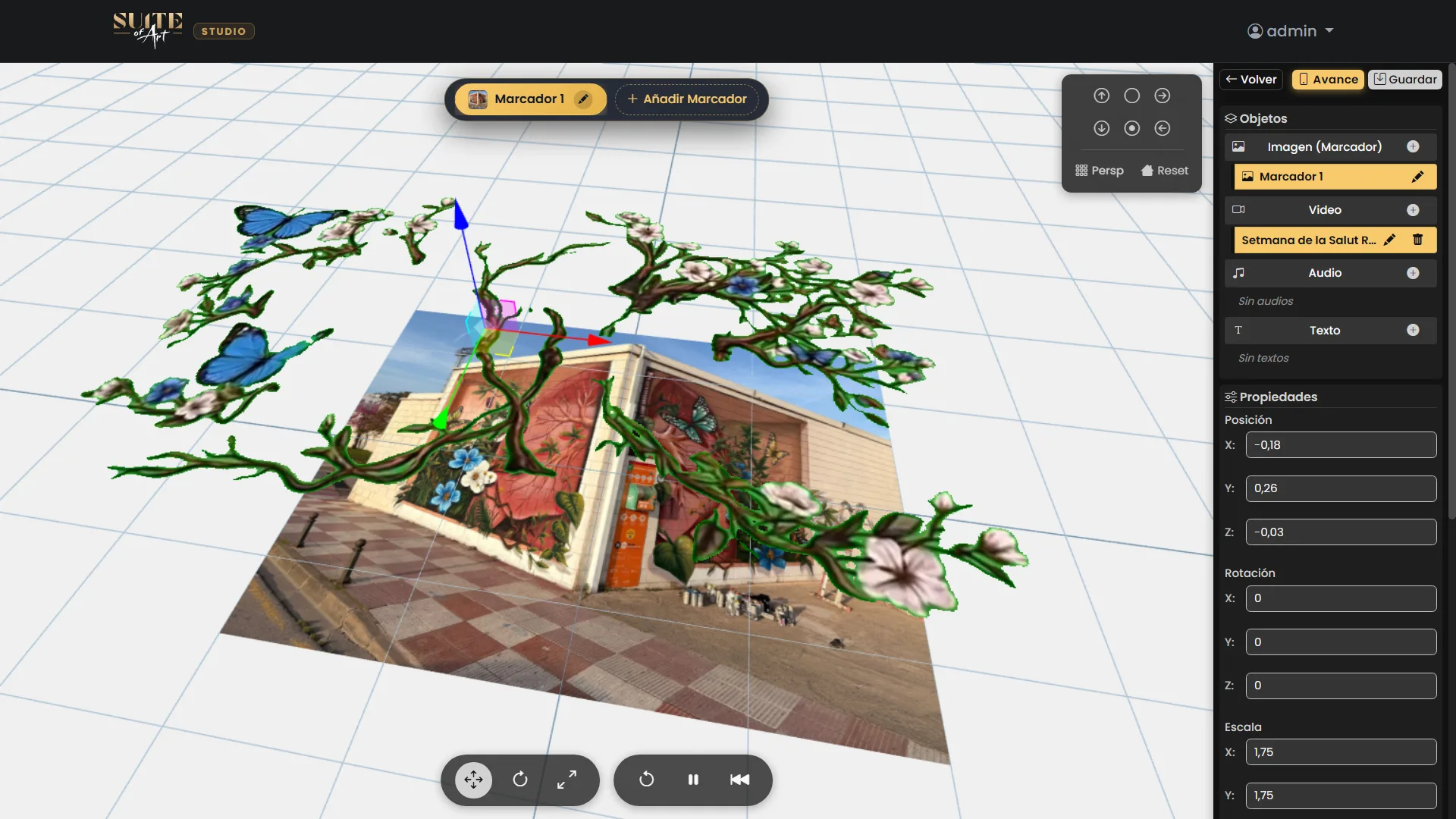 Ilusión óptica 3D e identidad heráldica local