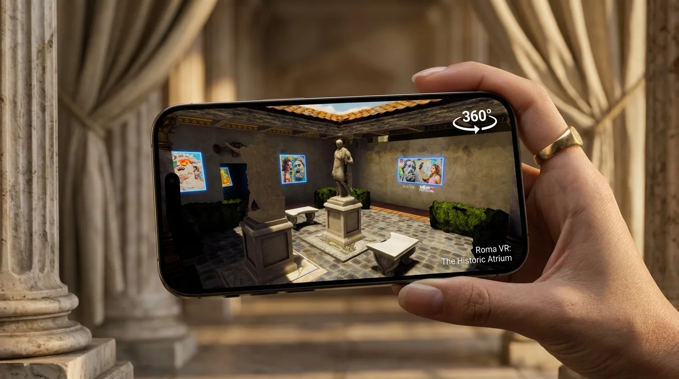 Arquitectura WebVR y galerías interactivas ocultas